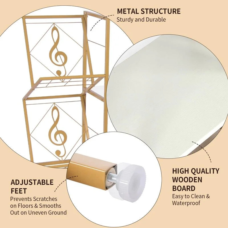 Meuble pour platine vinyle moderne avec étagère de rangement pour disques vinyles