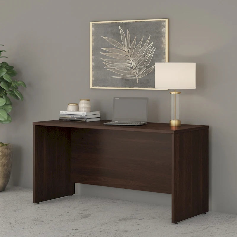 Crédence de bureau 60L x 24P, stratifié blanc, bureau à domicile moderne