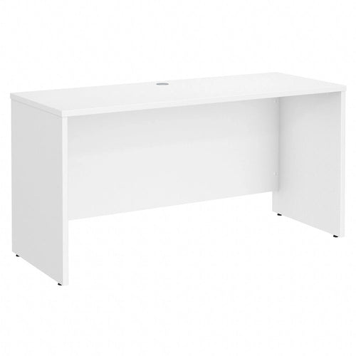 Crédence de bureau 60L x 24P, stratifié blanc, bureau à domicile moderne