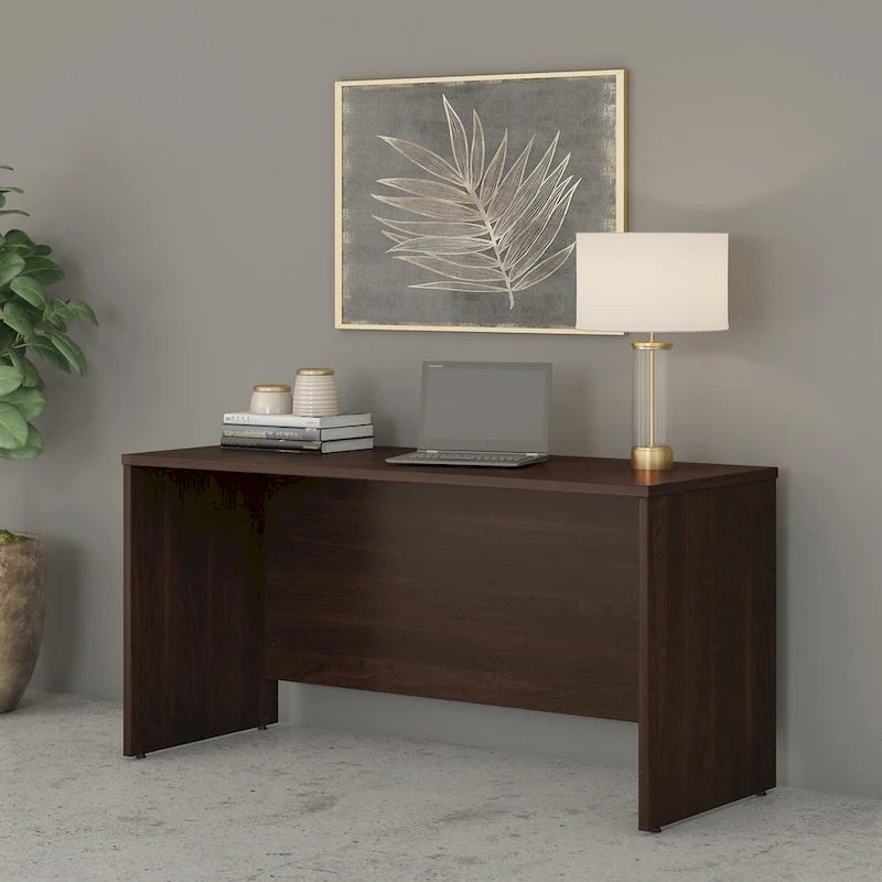 Crédence de bureau 60L x 24P, stratifié blanc, bureau à domicile moderne