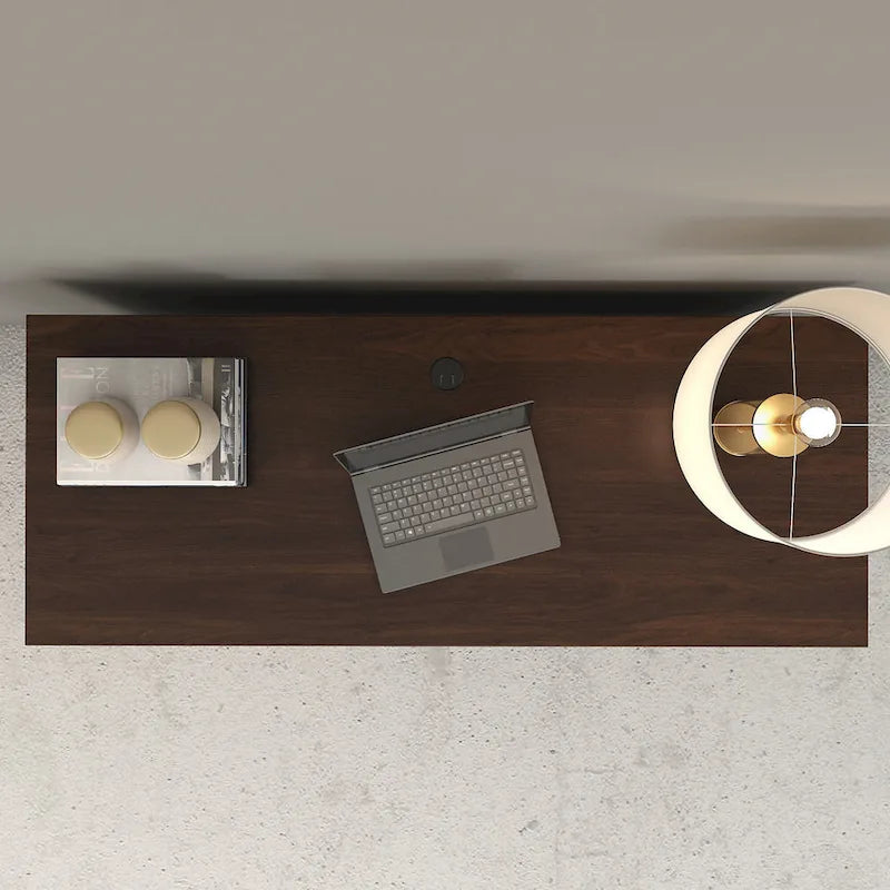 Crédence de bureau 60L x 24P, stratifié blanc, bureau à domicile moderne