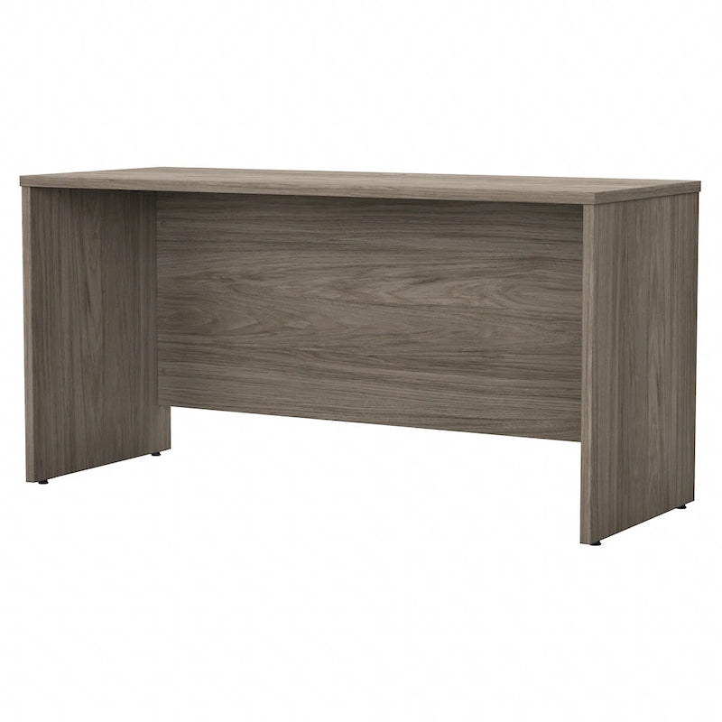 Crédence de bureau 60L x 24P, stratifié blanc, bureau à domicile moderne