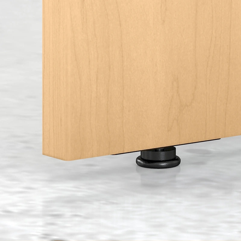 Crédence de bureau 60L x 24P, stratifié blanc, bureau à domicile moderne
