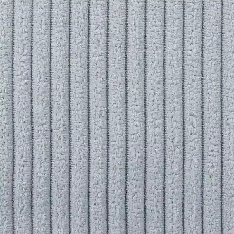 Lit de repos en velours côtelé en forme de L avec cadre solide, beige et gris