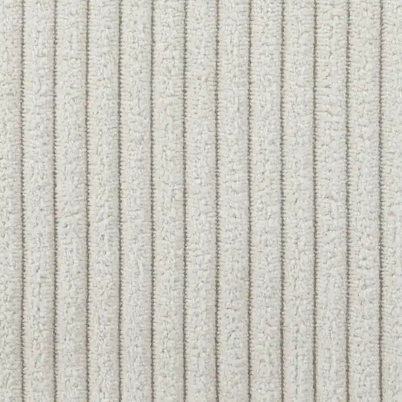Lit de repos en velours côtelé en forme de L avec cadre solide, beige et gris