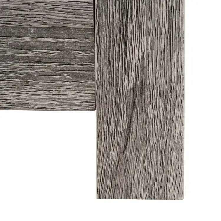 Table d'appoint en bois à 2 niveaux avec tiroir et étagère de rangement ouverte