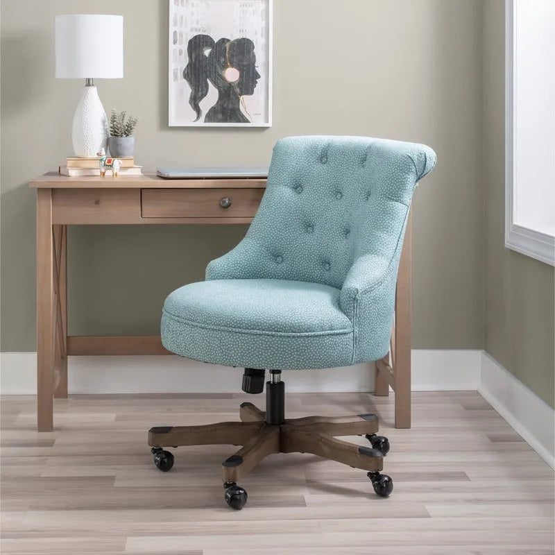 Bond Blue Speckled Upholstered Office Chair