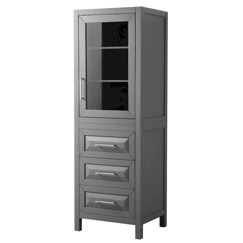 Meuble Colonne de Salle de Bain avec Rangement à Armoire Trois Tiroirs Plusieurs Couleurs
