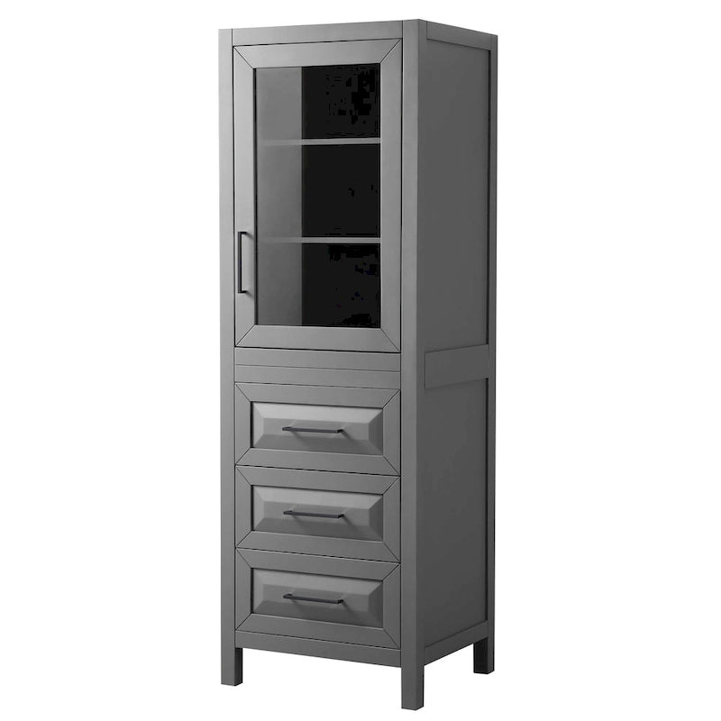 Meuble Colonne de Salle de Bain avec Rangement à Armoire Trois Tiroirs Plusieurs Couleurs